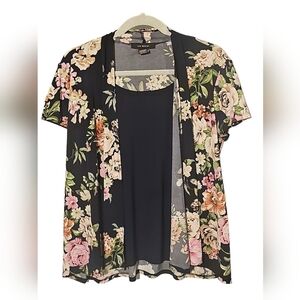 Liz Mccoy Blouse with attached cardigan